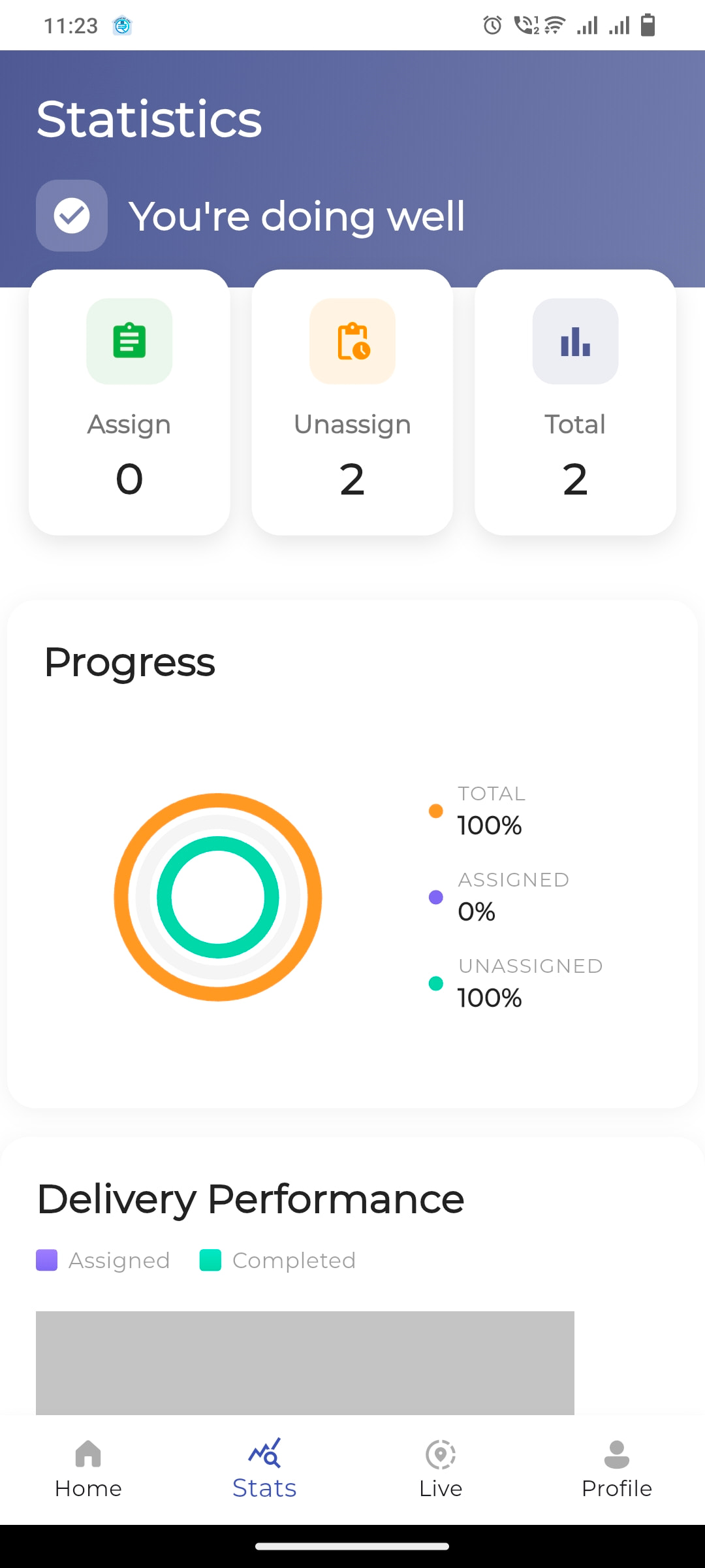 Delivery App screenshot 1