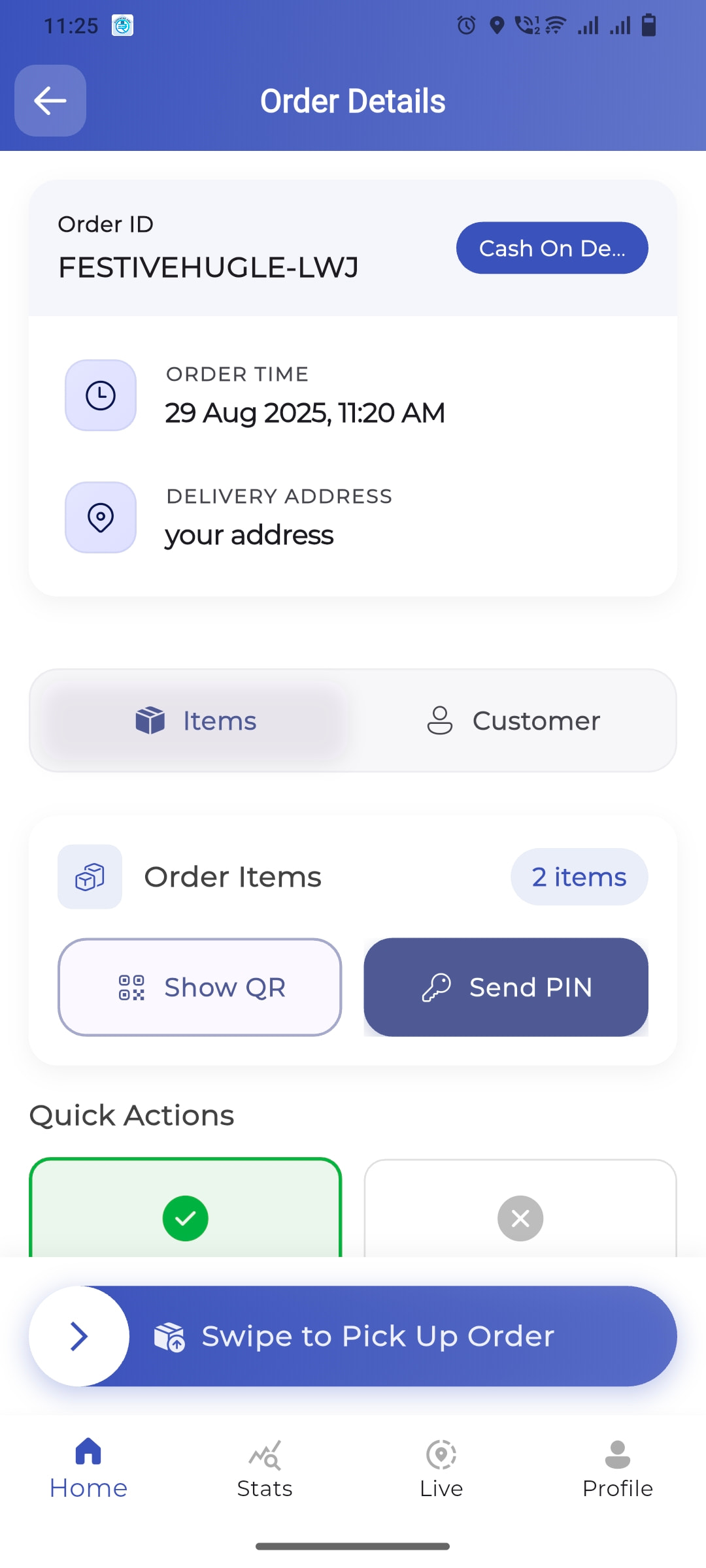 Delivery App screenshot 2